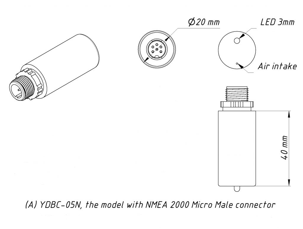 NMEA 2000 Barometer YDBC05 Yacht Devices Australia