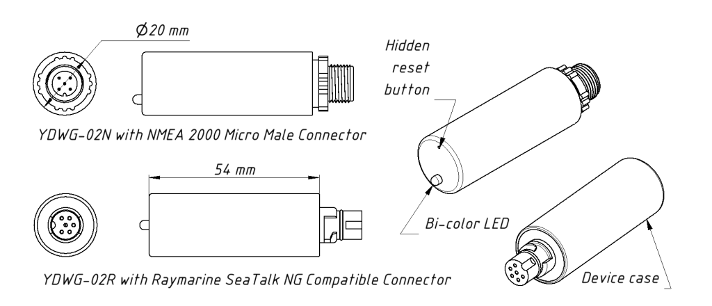 Yacht Devices YDWG-02 Schematic